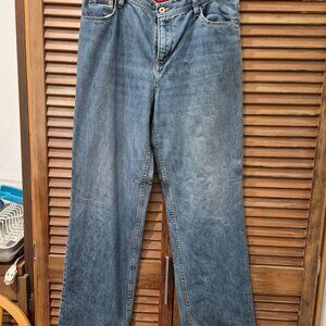 Women's Eddie Bauer flannel lined jeans, size 14
